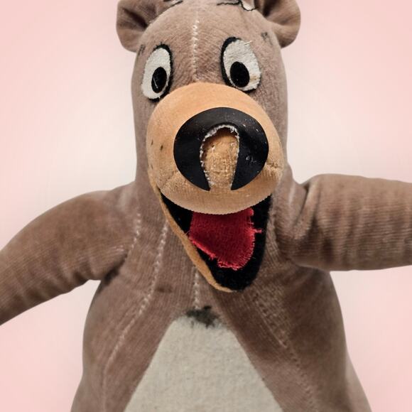 Vintage Disney Jungle Book Baloo Bear Stuffed Animal Toy 1960s 6" As Is - Picture 8 of 11